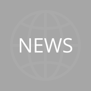 A grey tile with a stylized globe and text that reads: news.