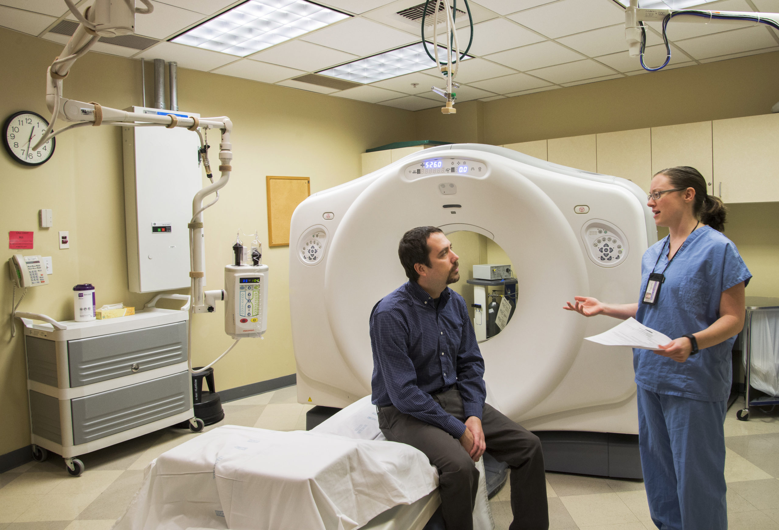 CT Scanner with patient.