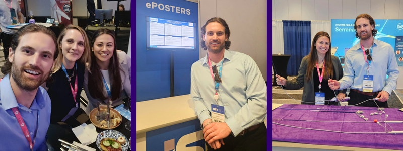 A collage of three photos highlighting Dr. Charles Mitchell attending the ISET conference.
