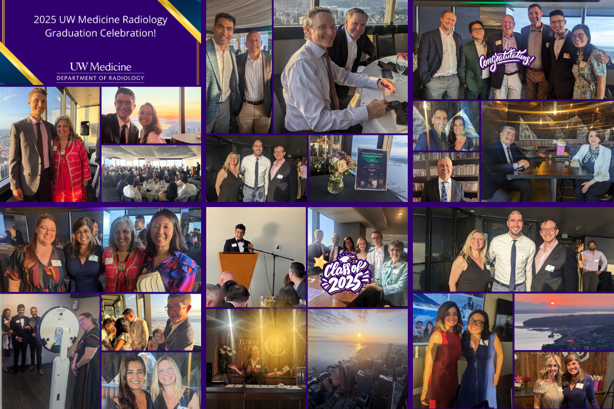 Department of Radiology graduation celebration photo collage.