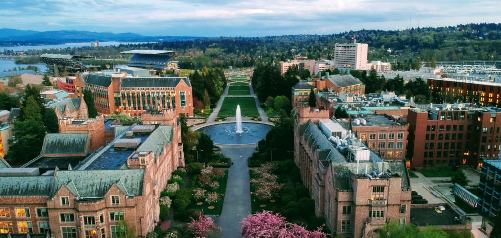 Aerial UW Campus View.