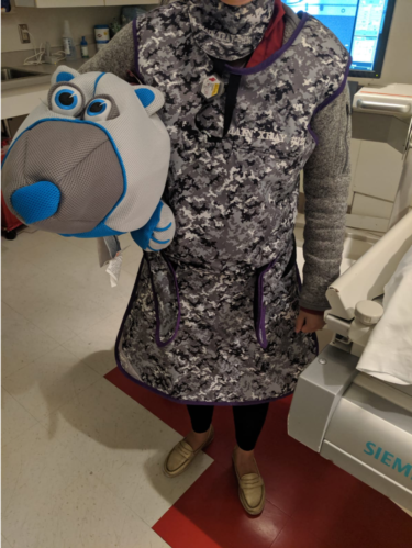 Stuffed animal out of the scanner.