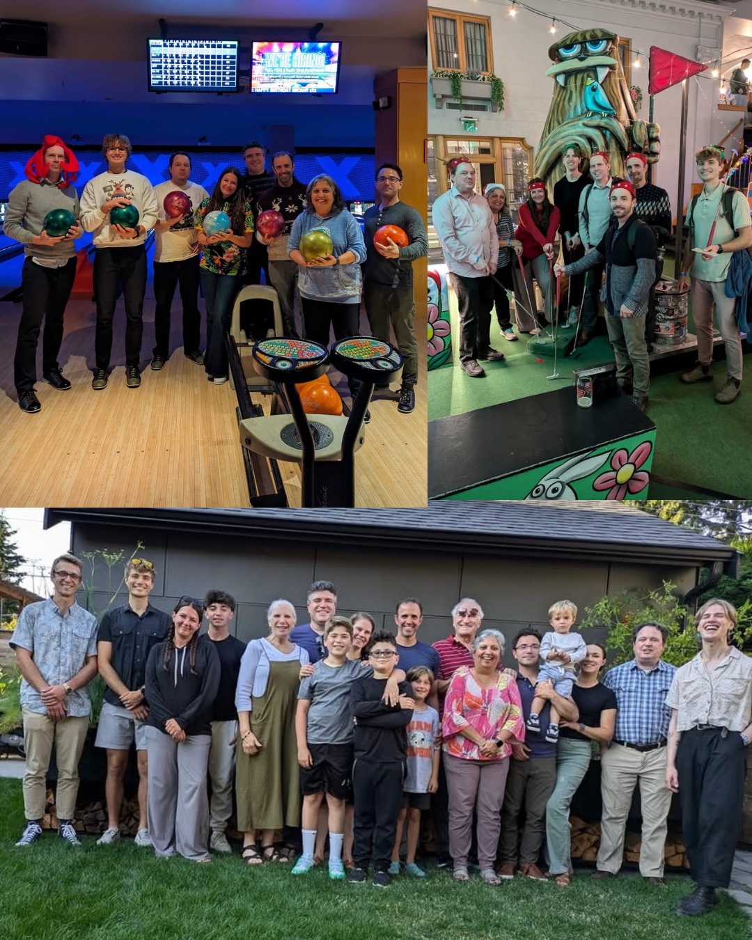 Resident events, bowling, mini-golf, and Japanese Gardern.