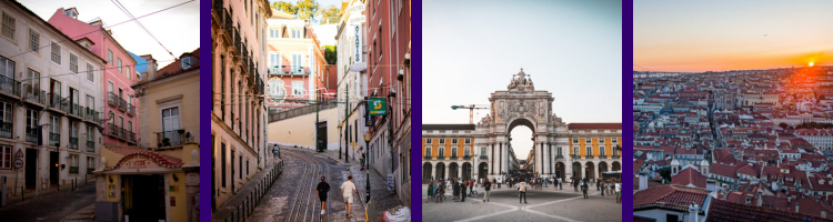 Scenic shots of Lisbon, Portugal.