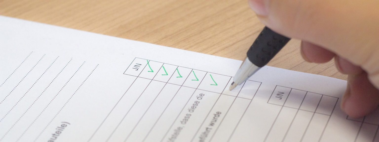 Checklist.