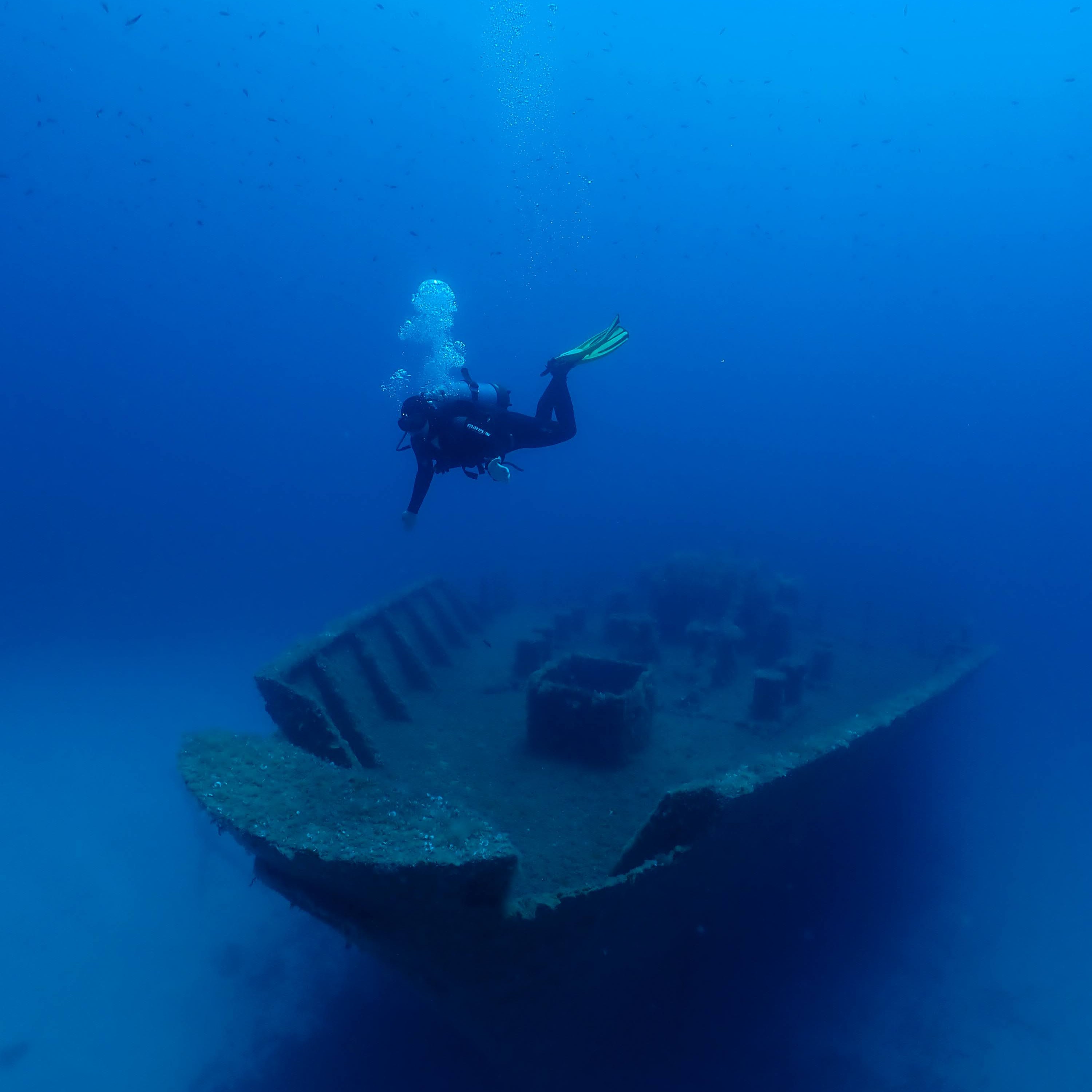 Ben scuba diving